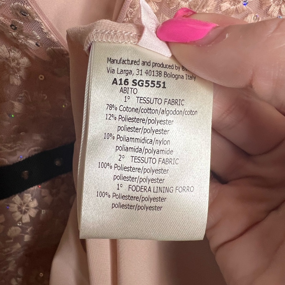 Authentic Giamba Paris pink floral embroidered dress - Picture 8 of 16